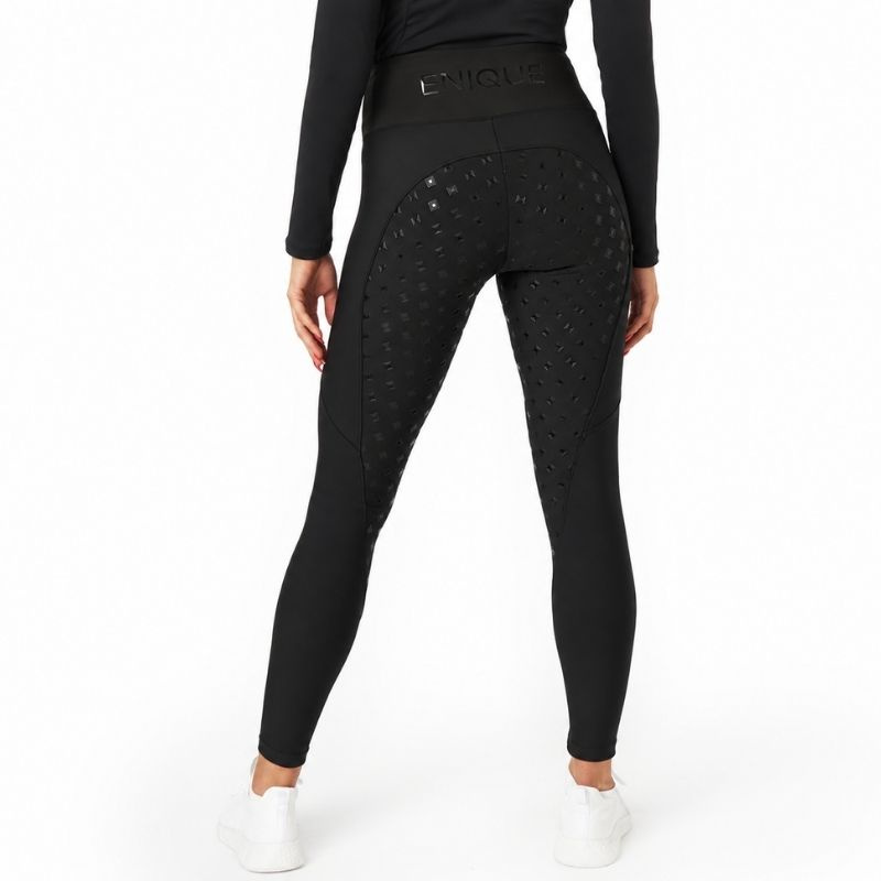 Winter-Reitleggings Signature Thermo Plus Full Grip Schwarz 450g
