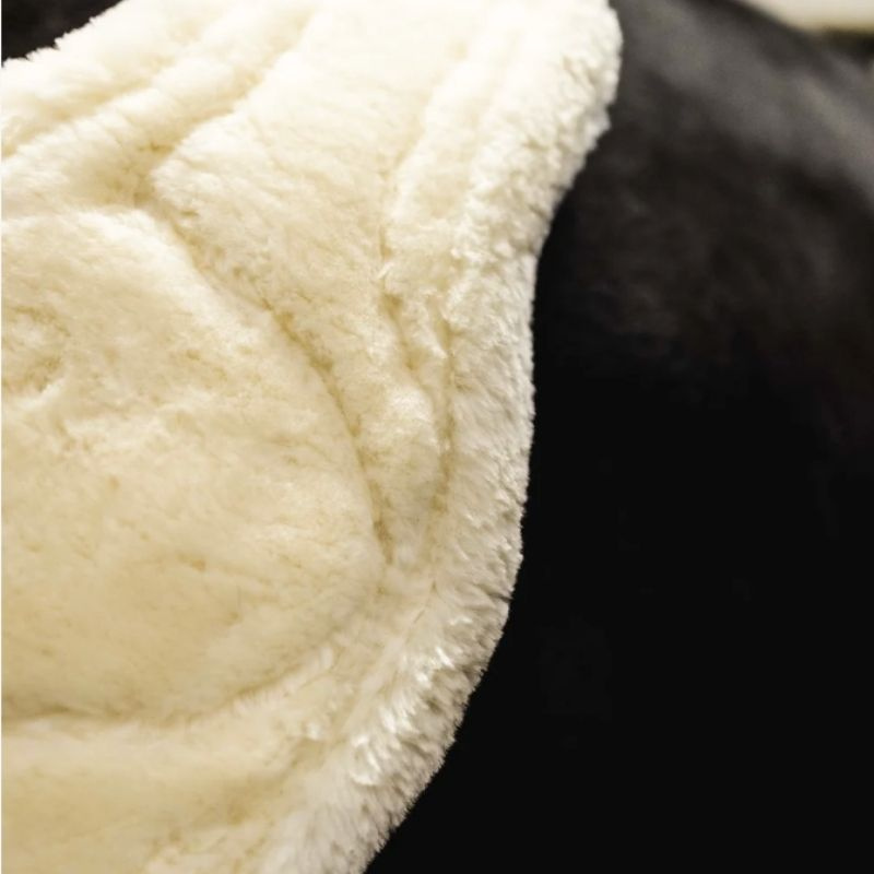 Sattelgurt ES Jumping Fluffy Schwarz