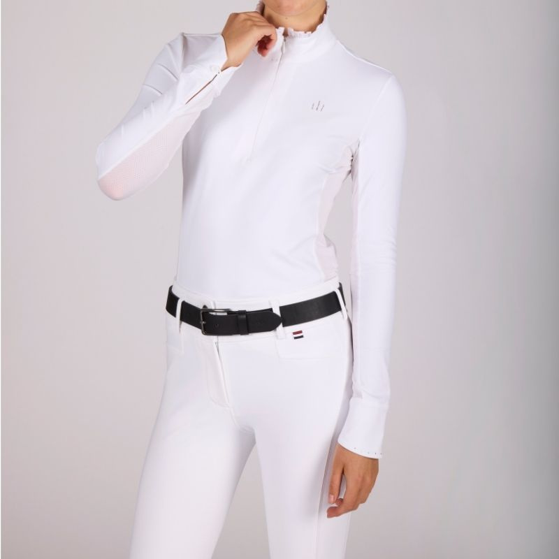 Reithose KLKira H Shape Knee Grip Weiß