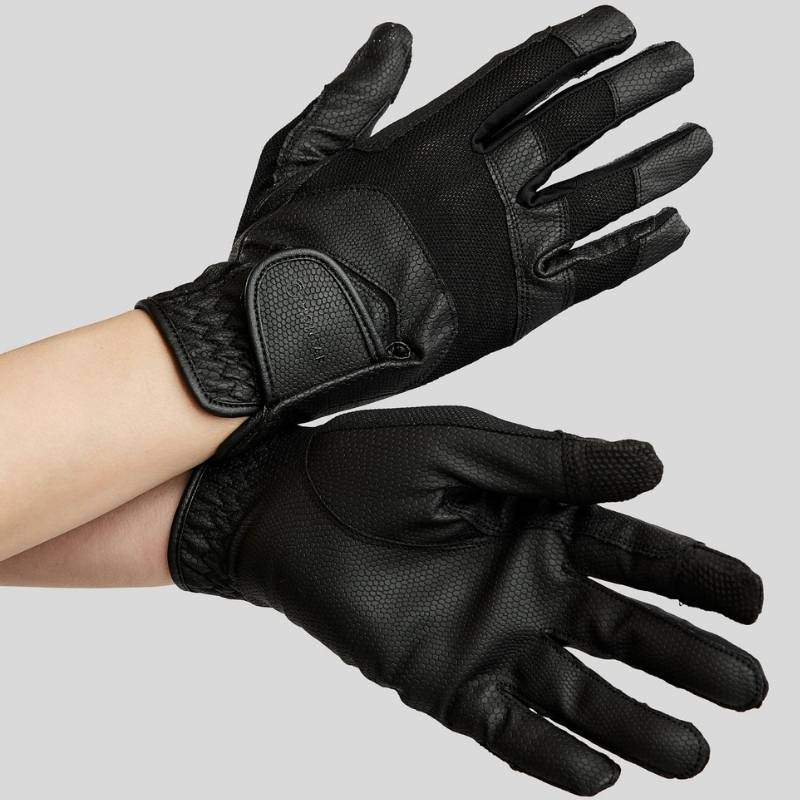 Reithandschuhe 2nd Skin Tech Mesh Touch Schwarz