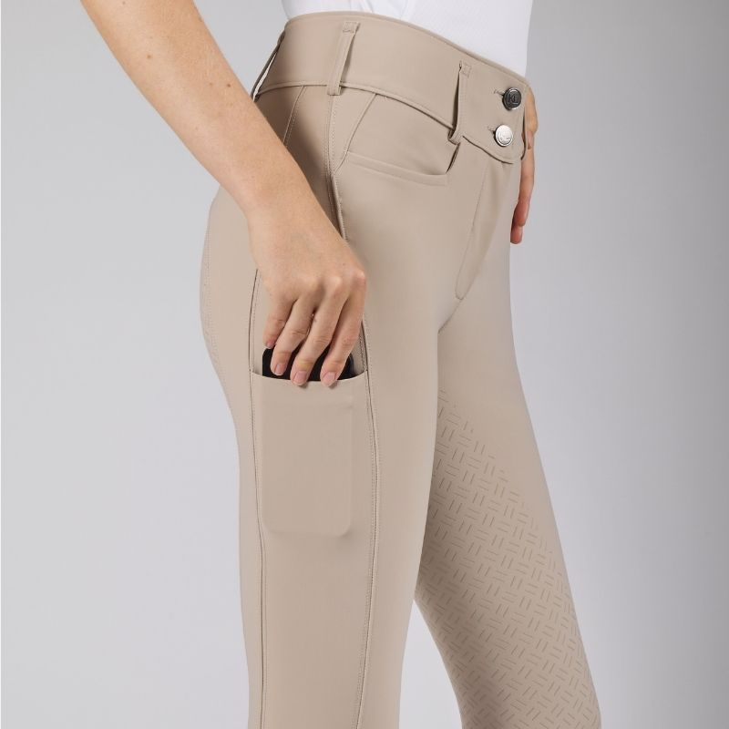 Reithose KLKira H Shape Full Grip Beige
