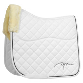 Dressurschabracke Skin Friendly Vegan Sheepskin Weiß Dressurschabracke Skin Friendly Vegan Sheepskin Weiß