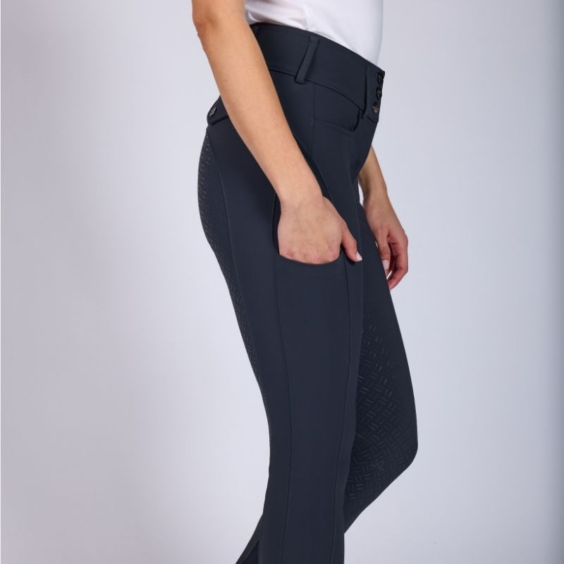 Reithose KLKimi A Shape Full Grip Marineblau
