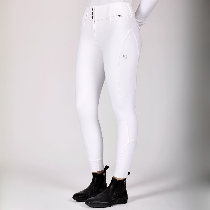 Reithose KLKimi A Shape Full Grip Weiß