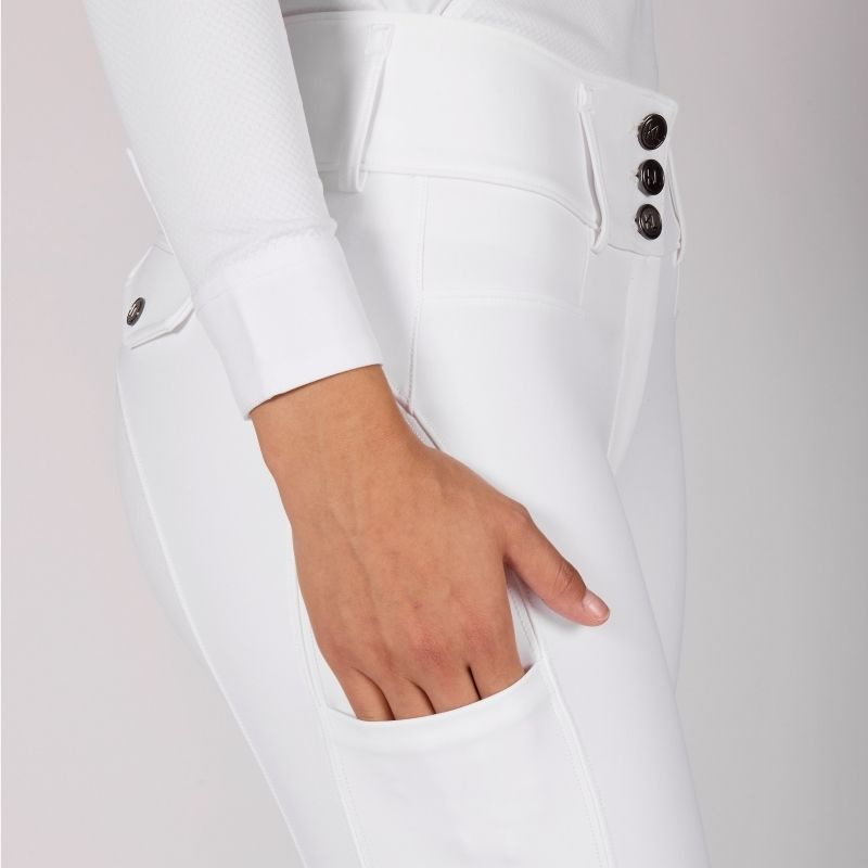 Reithose KLKimi A Shape Full Grip Weiß