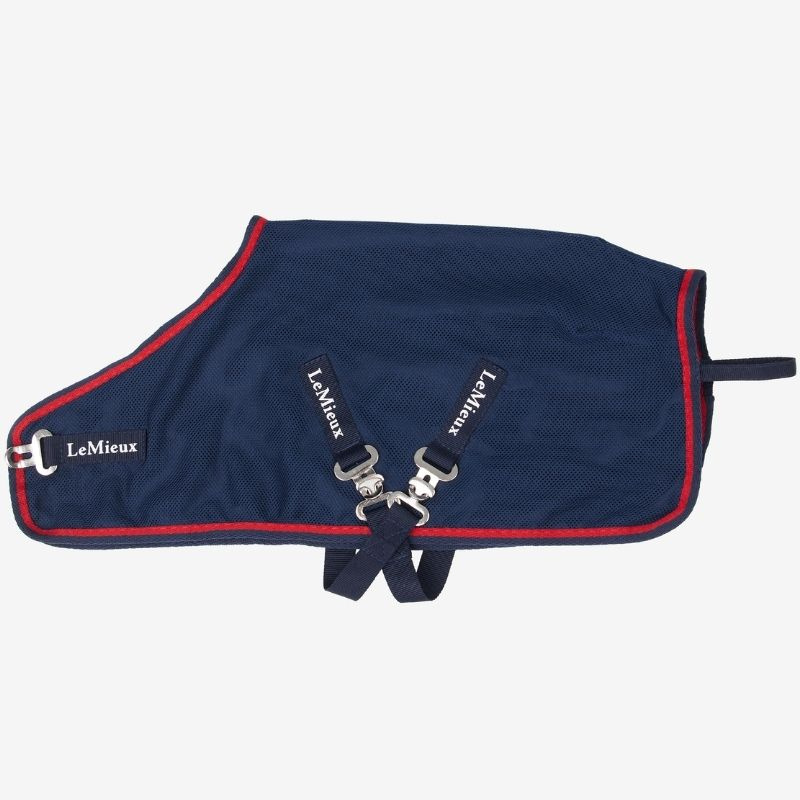Abschwitzdecke Toy Pony Mesh Marineblau