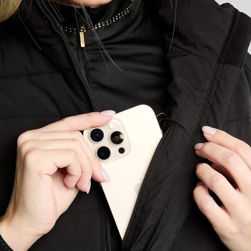 Reitjacke MoRuby Essential Padded Schwarz