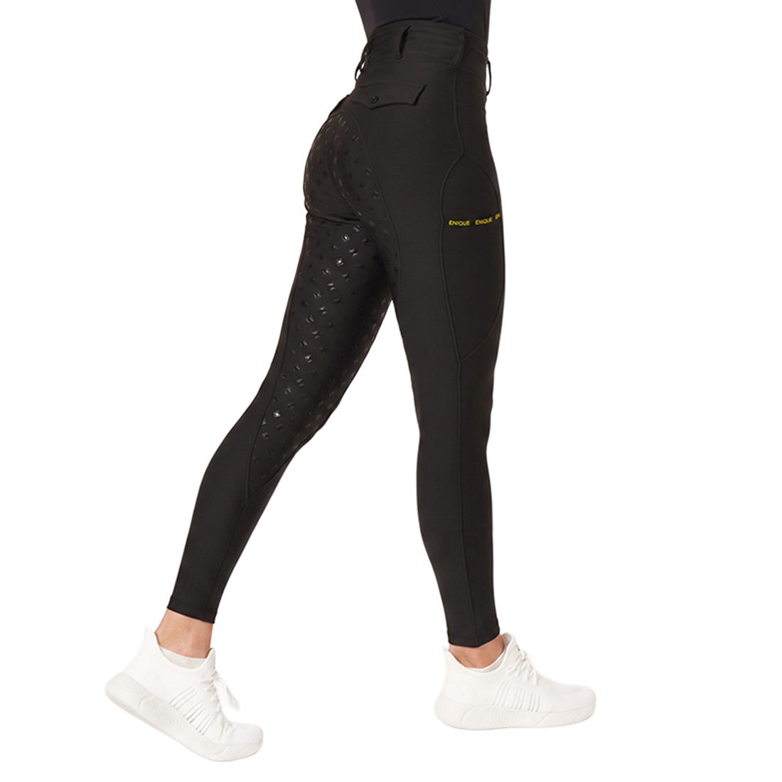 Reitleggings Classic Full Grip Schwarz