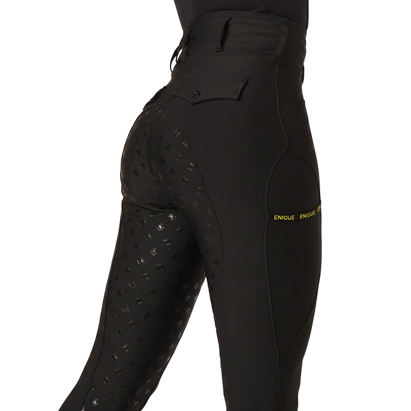 Reitleggings Classic Full Grip Schwarz