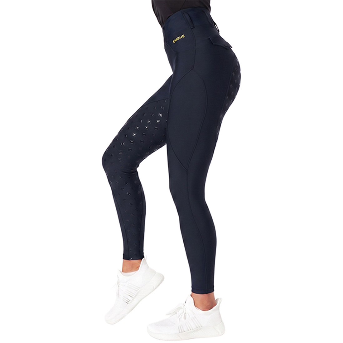 Reitleggings Classic Full Grip Marineblau