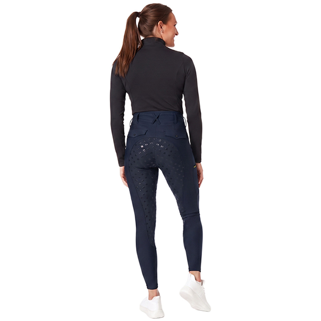 Reitleggings Classic Full Grip Marineblau