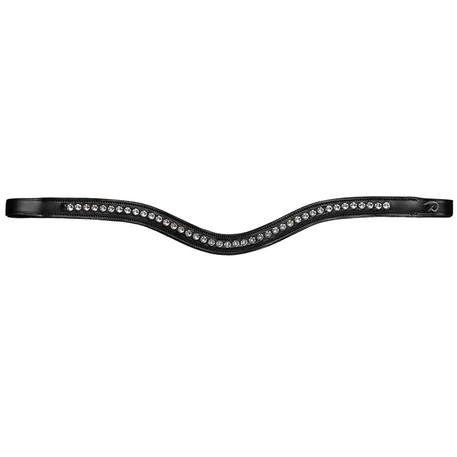 Stirnriemen V-Form Swarovski NE Schwarz