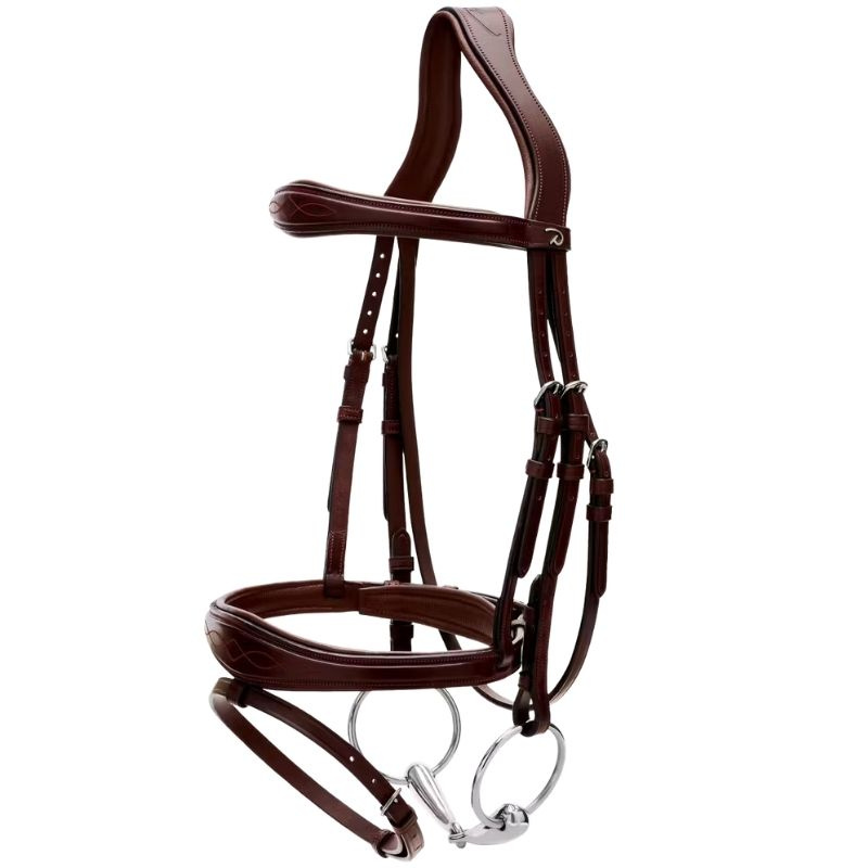 Trense Anatomisches Kombi-Nasenband NE Braun