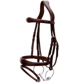 Trense Anatomisches Kombi-Nasenband NE Braun Trense Anatomisches Kombi-Nasenband NE Braun