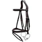 Trense Kombiniertes Reithalfter Plaited New English Collection Schwarz Trense Kombiniertes Reithalfter Plaited New English Collection Schwarz