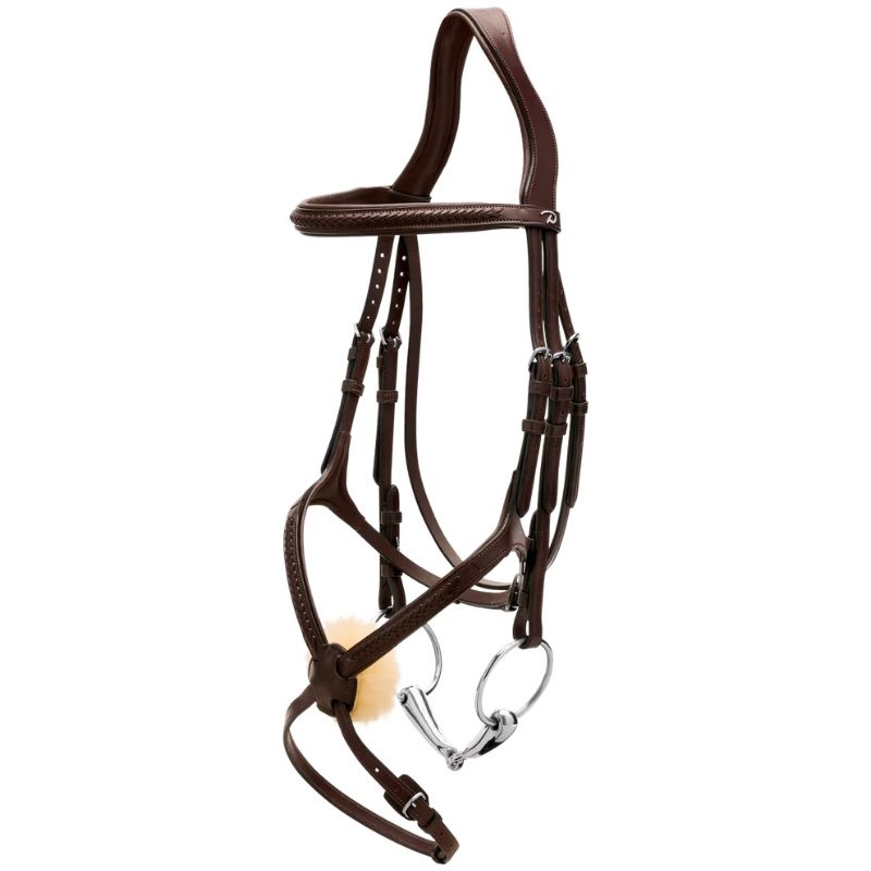 Trense Mexikanisches Reithalfter Plaited New English Collection Braun