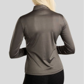Trainingstop MoMegan Polo Long Sleeve Grau Trainingstop MoMegan Polo Long Sleeve Grau