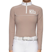 Turniershirt Jr Team Daytona Jersey Zip Polo Beige Turniershirt Jr Team Daytona Jersey Zip Polo Beige