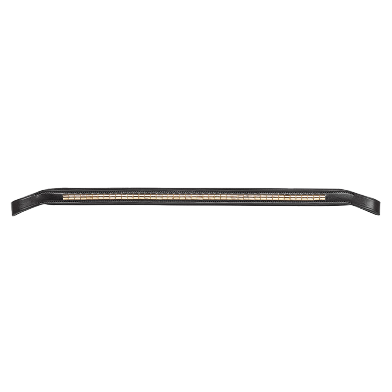 Stirnriemen Klinker Schwarz/Gold