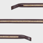 Stirnriemen Klinker Braun/Gold Stirnriemen Klinker Braun/Gold