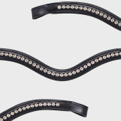 Stirnriemen Strass U-Form Schwarz Stirnriemen Strass U-Form Schwarz