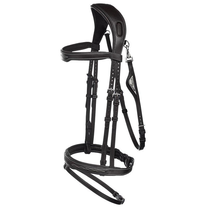 Trense Ready To Ride mit Ziernaht Schwarz