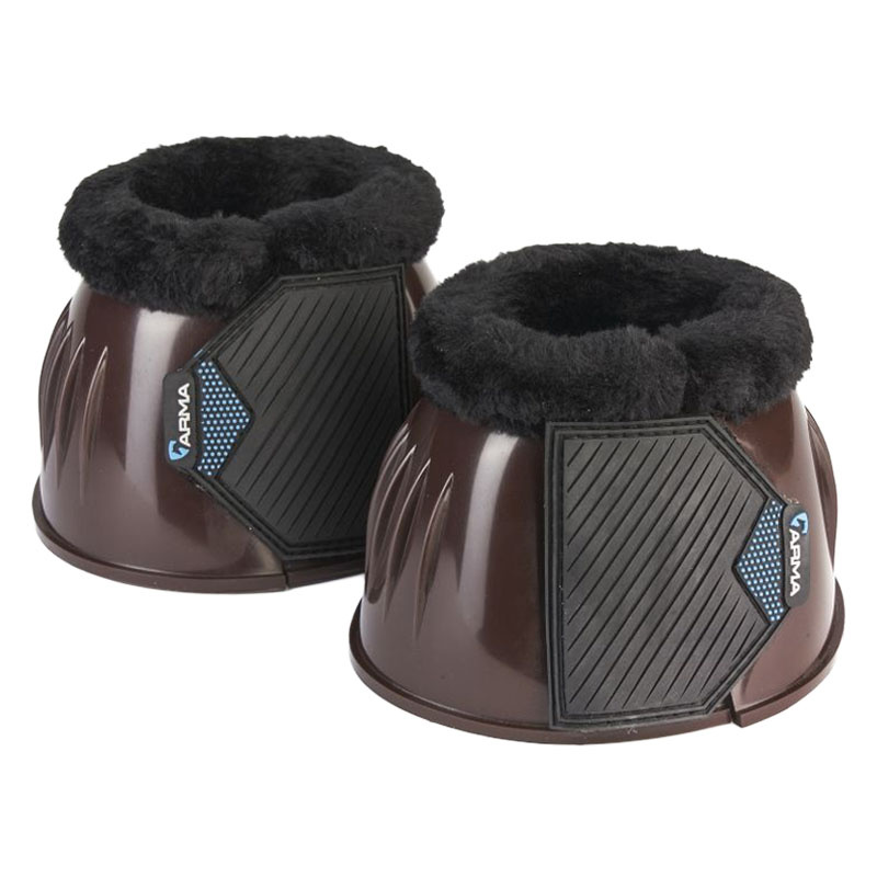 Hufglocken Glossy PVC Fleece Braun