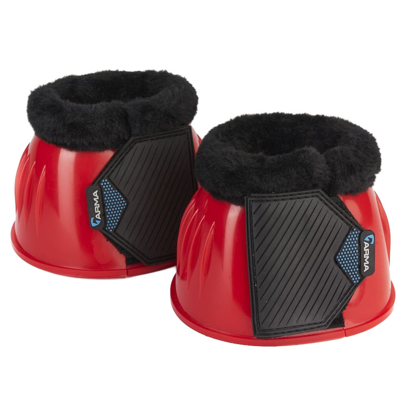 Hufglocken Glossy PVC Fleece Rot