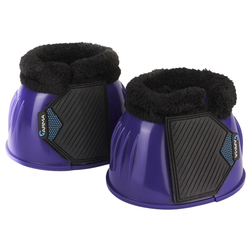 Hufglocken Glossy PVC Fleece Lila
