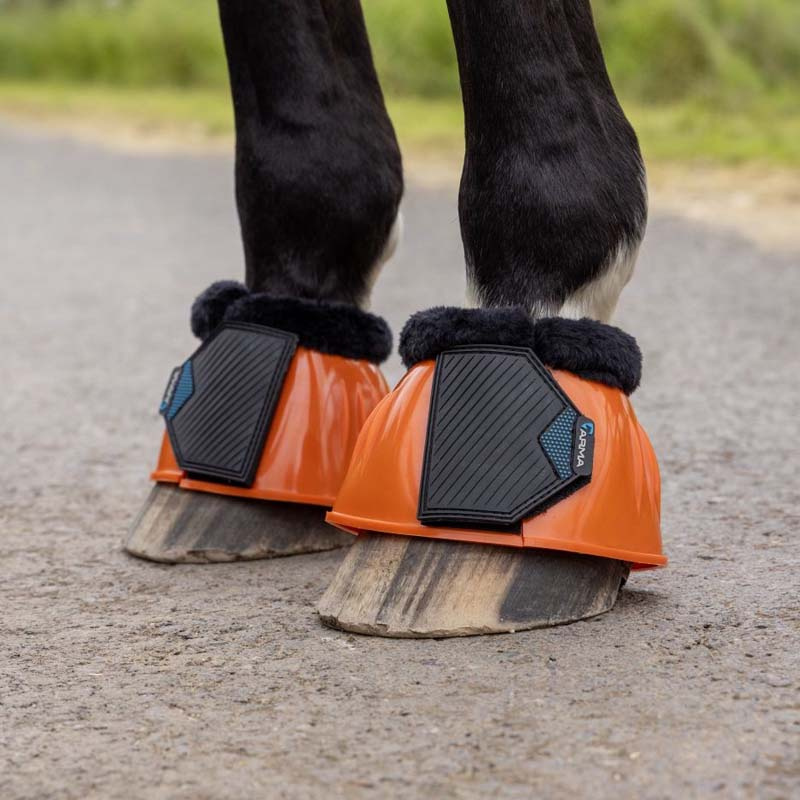 Hufglocken Glossy PVC Fleece Orange