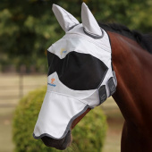 Fliegenmaske Sun Shade with Ears & Nose Weiß Fliegenmaske Sun Shade with Ears & Nose Weiß