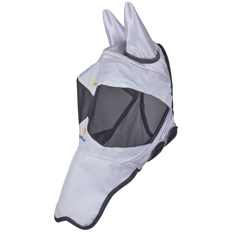 Fliegenmaske Sun Shade with Ears & Nose Weiß