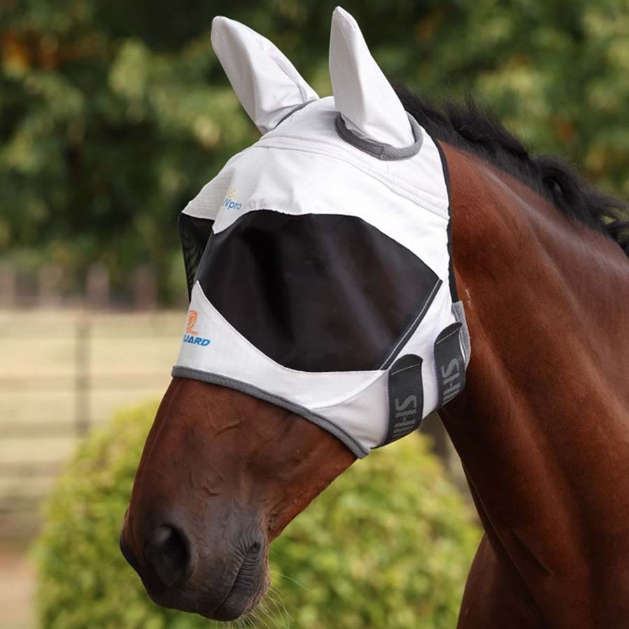 Fliegenmaske Sun Shade with Ears Weiß