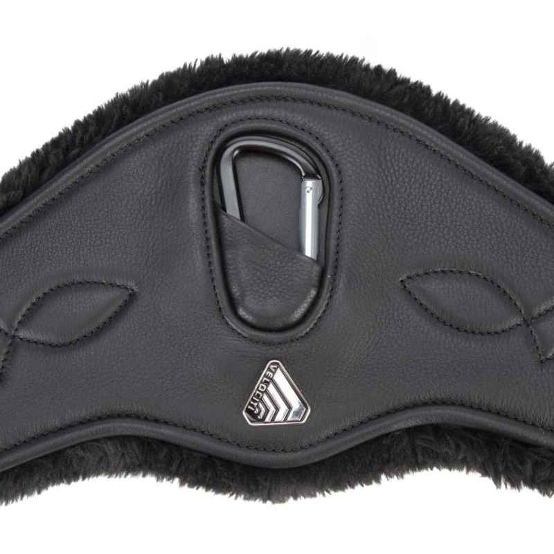 Anatomischer Sattelgurt LUSSO Supafleece Schwarz