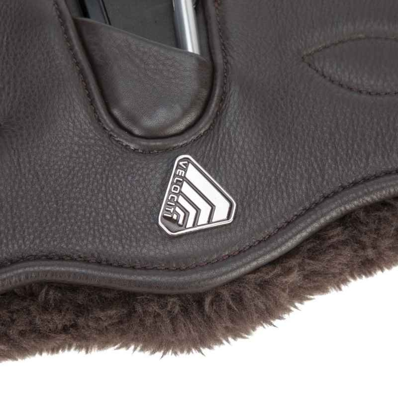 Anatomischer Sattelgurt LUSSO Supafleece Braun