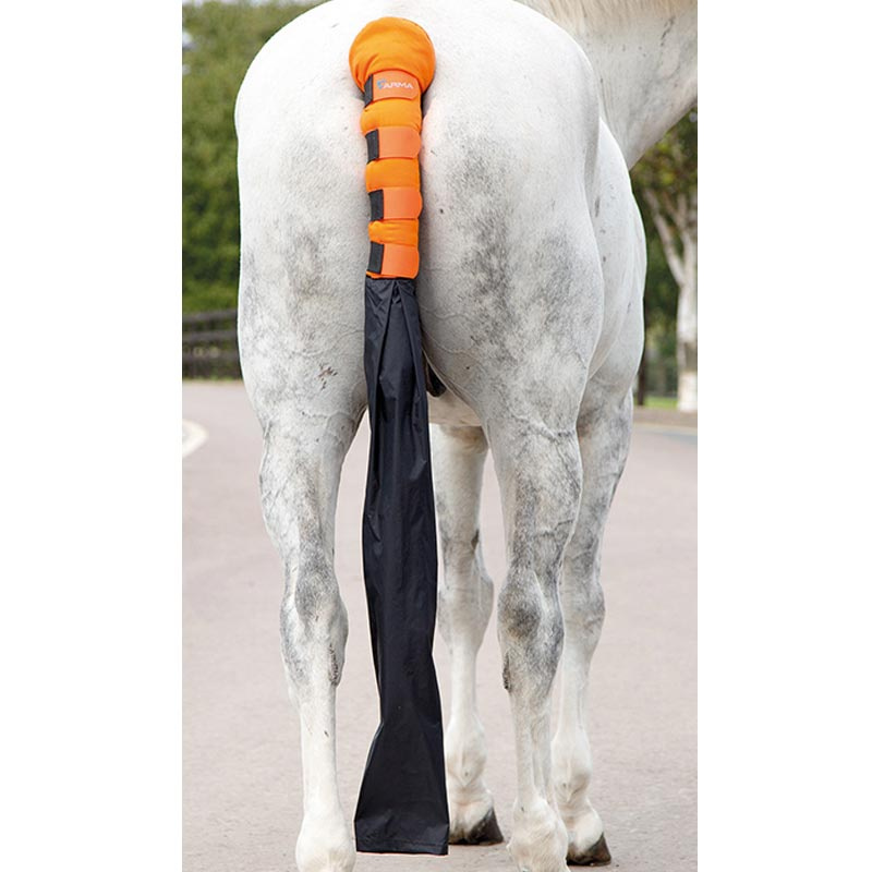 Schweifschoner mit Tasche Orange