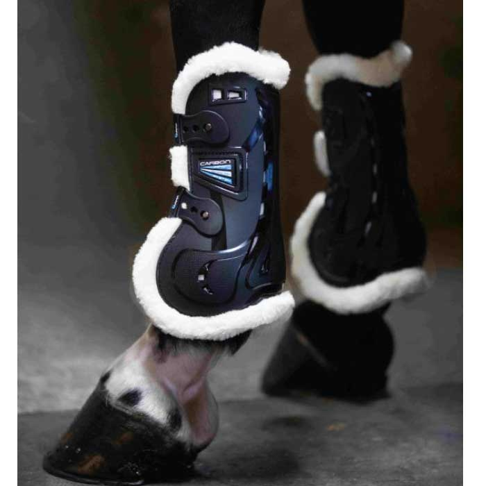 Carbon Gamaschen Fleece Schwarz