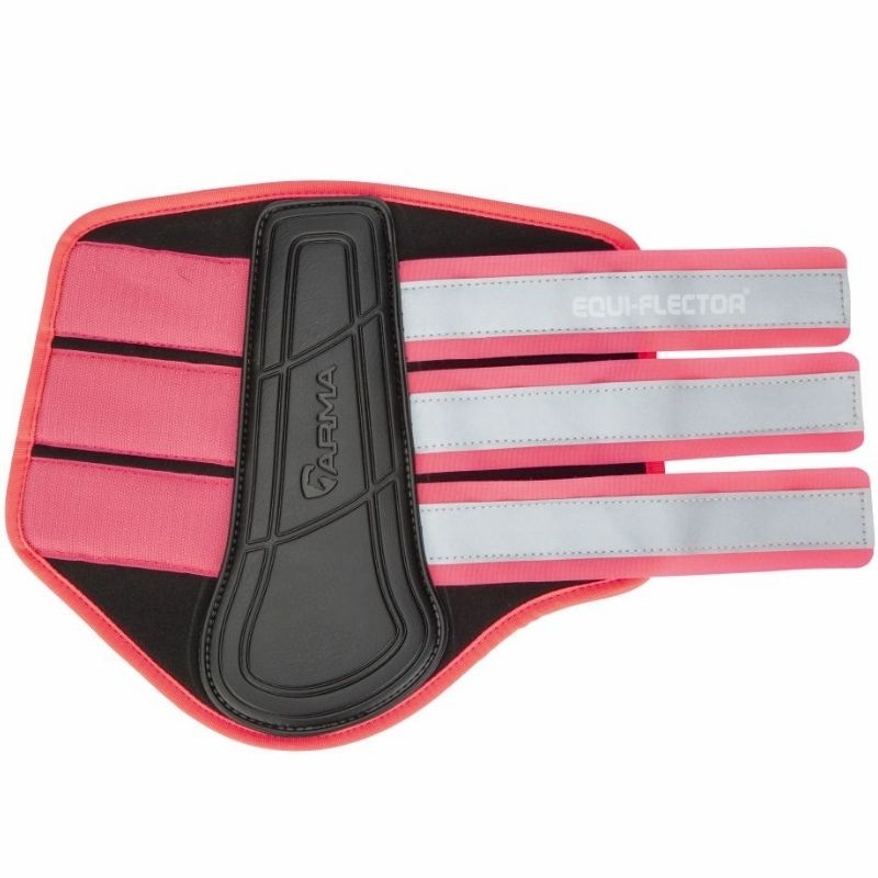 Arbeitsgamaschen Equi-Flector Schwarz/Rosa