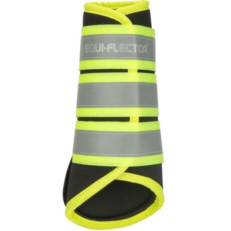 Arbeitsgamaschen Equi-Flector Schwarz/Gelb
