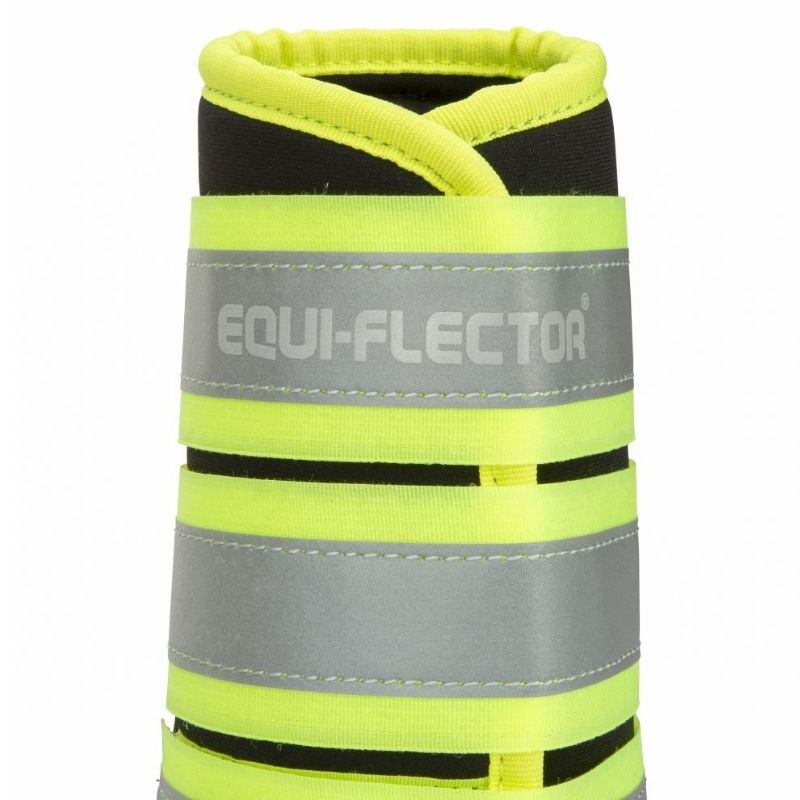 Arbeitsgamaschen Equi-Flector Schwarz/Gelb