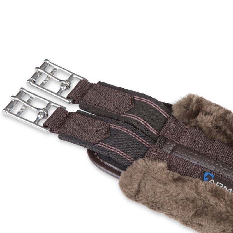 Anatomische Sattelgurt SupaFleece Braun