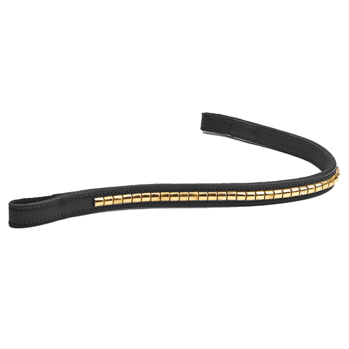 Stirnband Klinker Schwarz/Messing
