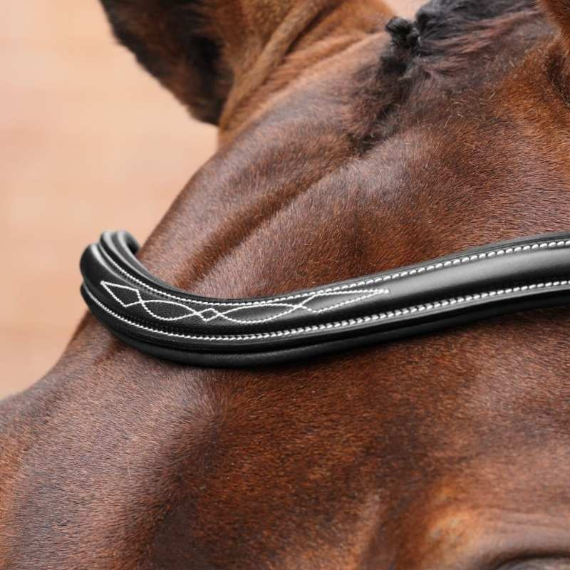 Trense Breites Nasenriemen LUSSO Opus 180M Schwarz