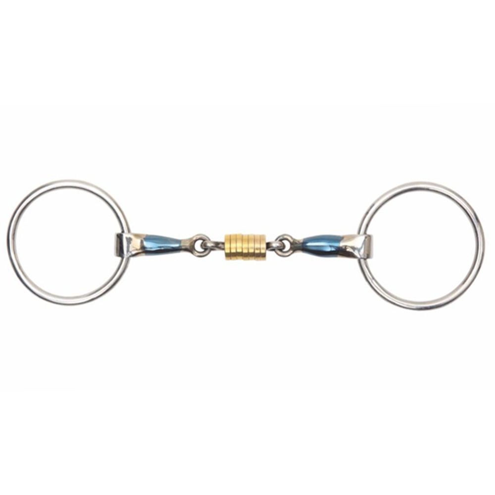 Doppelt gebrochenes Gebiss mit Rollen Blue Sweet Iron