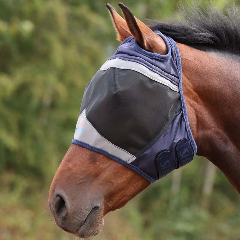 Fliegenmaske Fine Mesh without Ears Marineblau