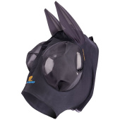 Fliegenmaske Stretch mit Ohren Schwarz Fliegenmaske Stretch mit Ohren Schwarz