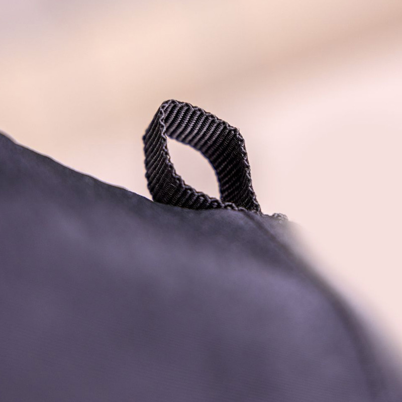 Fliegenmaske Stretch mit Ohren Schwarz