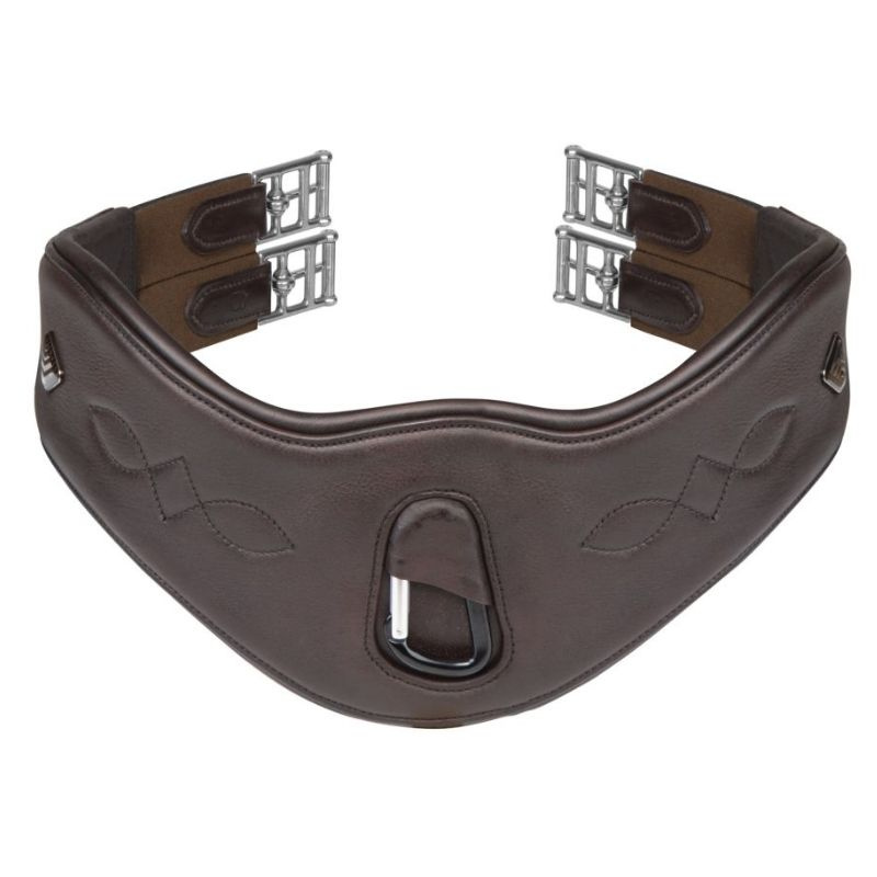 Anatomischer Sattelgurt LUSSO Elastic Braun
