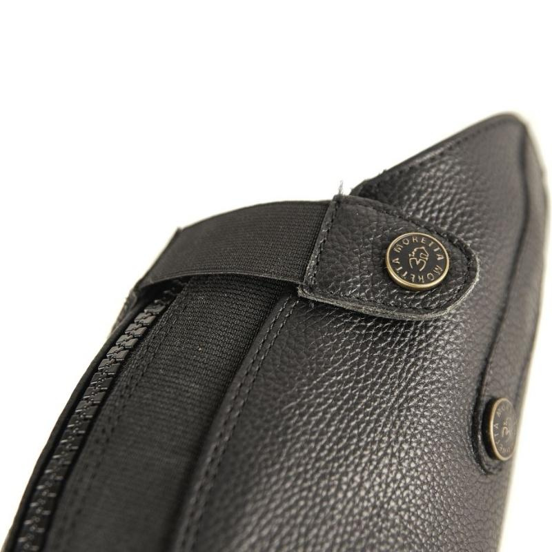 Short Chaps Leather Schwarz