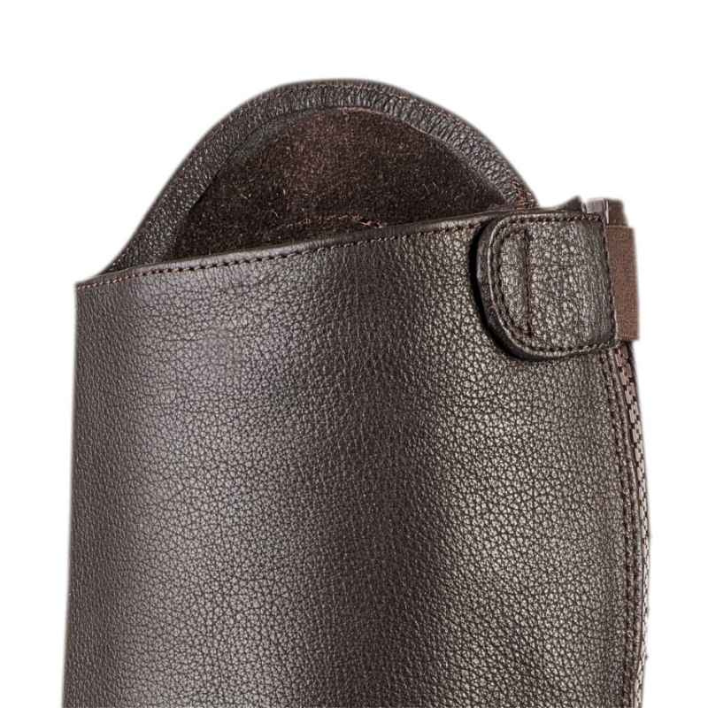 Short Chaps Leather Braun